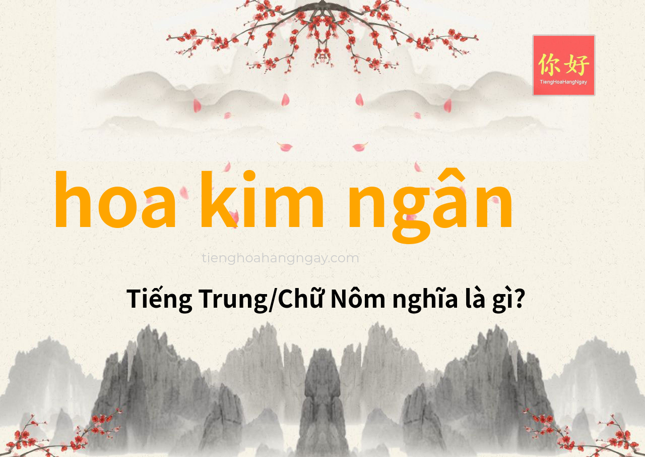 hoa kim ngân tiếng Trung là gì?
